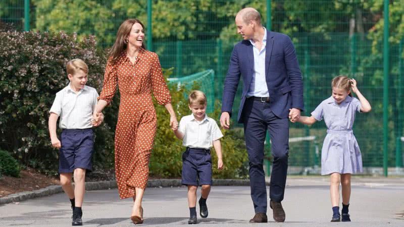 Kate , William e seus três filhos - Getty Images