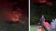 Moradores deixaram região após vulcão entrar em erupção - Divulgação/vídeo/G1