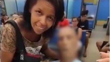 Mulher levou cadáver para banco no Rio - Divulgação