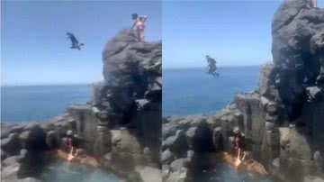 Turista errou salto nas Ilhas Canárias - Divulgação