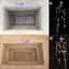 Fotografias das sepulturas e dos esqueletos com pernas decepadas
