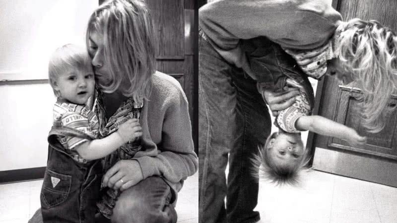Kurt Cobain e sua filha, Frances Bean Cobain - Reprodução/Instagram/@thespacewitch