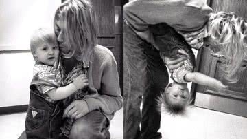 Kurt Cobain e sua filha, Frances Bean Cobain - Reprodução/Instagram/@thespacewitch