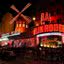 Fotografia do Moulin Rouge à noite