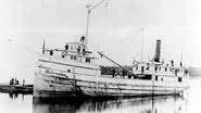 Antiga fotografia do navio Milwaukee, naufragado em 1886 - Reprodução/Facebook/Michigan Shipwreck Research Association