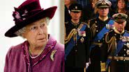 Rainha Elizabeth II (à esqu.) e os filhos (à dir.) - Getty Images