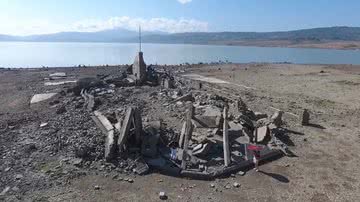 Imagem atual das ruínas da cidade submersa - Reprodução/Vídeo/Facebook/Philippine Star