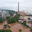 Vista aérea da inundação em Porto Alegre