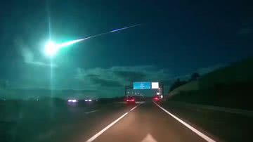 Meteoro que cruzou os céus de Portugal - Divulgação/Twitter