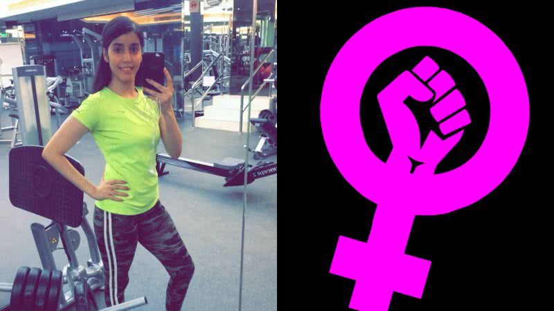 Manahel Al-Otaibi e símbolo da luta feminista - Reprodução/Redes Sociais / Foto por b0red pelo Pixabay