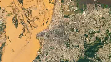 Satélites da Nasa revelam as imagens mais nítidas da cheia em Porto Alegre até agora