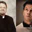 O verdadeiro padre Stu e seu personagem em 'Luta pela Fé', vivido por Mark Wahlberg