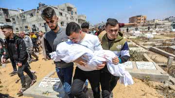População palestina após os ataques de Israel - Getty Images