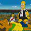 Homer vendo a lesão de 'El Divo' em episódio que previu derrota do Brasil