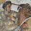 Mosaico retratando Alexandre, o Grande