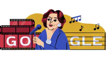 A atriz e cantora Bibi Ferreira é homenageada pelo Google - Doodle/Google