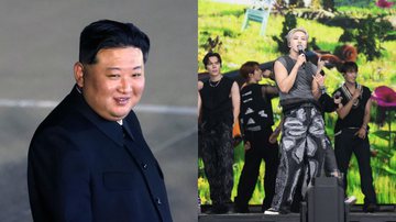 Kim Jong-un, presidente da Coreia do Norte e grupo musical K-pop - Getty Images
