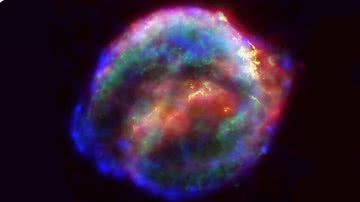 Representação de uma supernova - Domínio Público via Wikimedia Commons
