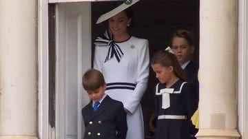 A princesa Kate junto aos filhos - Divulgação/vídeo/X
