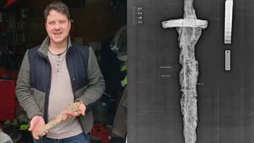 A espada encontrada em fazenda na Noruega - Reprodução / Município do condado de Rogaland