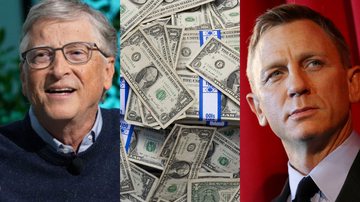 Bill Gates (à esqu.) e Daniel Craig (à dir.) - Getty Images e Pixabay