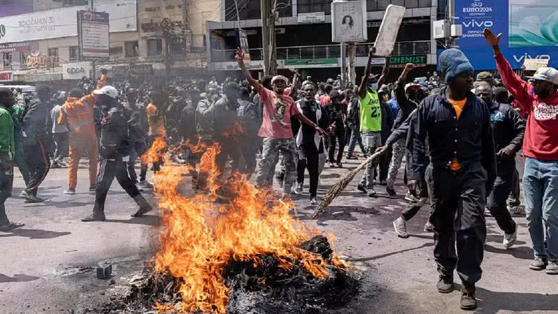 Protestos no Quênia - Getty Images