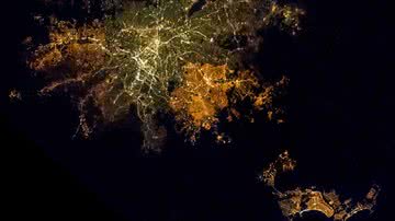 Imagem noturna do estado de São Paulo - Reprodução/NASA