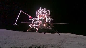 Fotografia tirada na Lua da sonda Chang'e-6 - Divulgação/Xinhua
