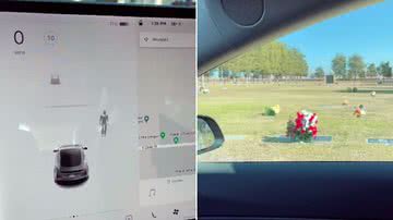 Tesla decta suposto fantasma em vídeo viral - Reprodução/Video