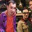 Cena de "The Theorists" (à esqu.) e personagens de "The Big Bang Theory" (à dir.)