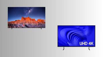 Confira Smart TVs da LG e da Samsung disponíveis por preços imperdíveis durante o Descontaço do Mercado Livre, que ocorre até o dia 14/07 - Créditos: Reprodução/Mercado Livre