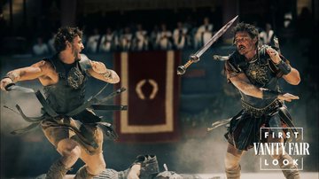 Paul Mescal e Pedro Pascal em 'Gladiador 2' - Divulgação/Paramount Pictures