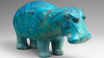 Hipopótamo William - Divulgação/Metropolitan Museum of Art