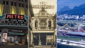Lugares do RJ que não existem mais (Cine Metro, Teatro Recreio e Tivoli Park) - Divulgação e Arquivo Nacional
