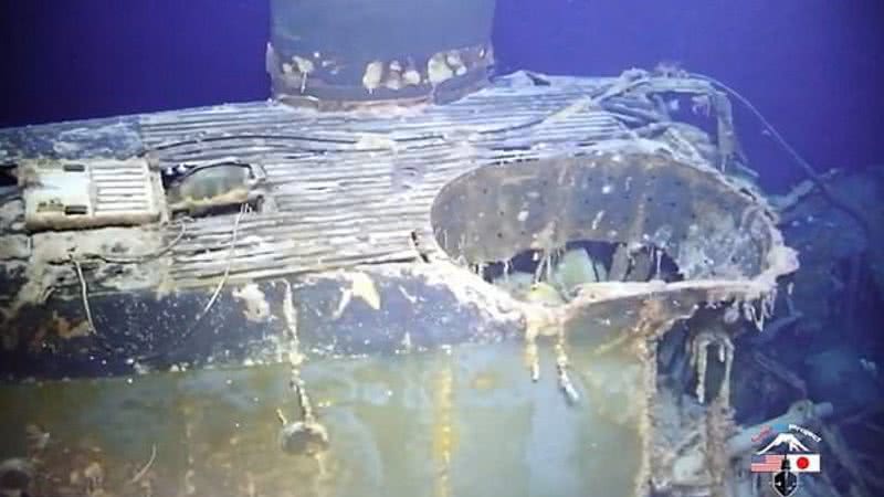 O submarino que naufragou há 62 anos e foi encontrado pelo Projeto Lost 52 - Divulgação/Lost 52 Projec