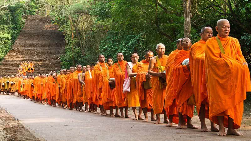 Monges budistas / Crédito: Reprodução