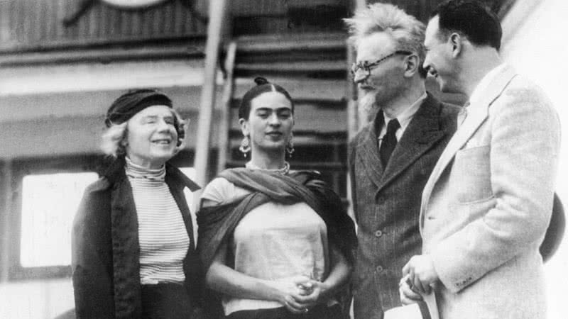 Natália Sedova, Frida Kahlo, Trótski e Diego Rivera, respectivamente - Getty Images