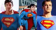 Os três principais Supermans que embasam a teoria reunidos em montagem - Divulgação