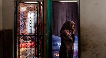 Fotografia de Sharifa, uma refugiada afegã - Getty Images