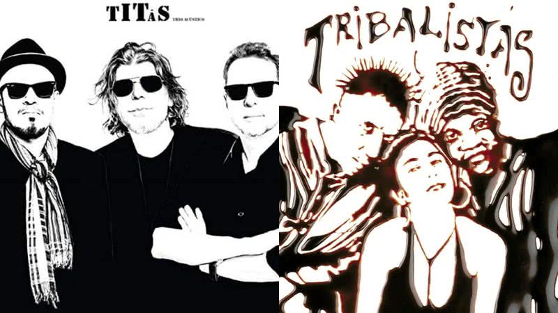 Capa dos álbuns de Titãs e Tribalistas