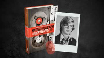 Capa da obra "Minhunter Profile" (2020) e foto de Jeffrey Dahmer no colégio - Crédito: Reprodução / Darkside, Revere Senior High School / Domínio Público/ Wikimedia Commons