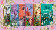 Capas das obras incluídas no box "Coleção Anne de Green Gables em 6 volumes – Aventuras Completas" (2022) - Crédito: Reprodução / Autêntica