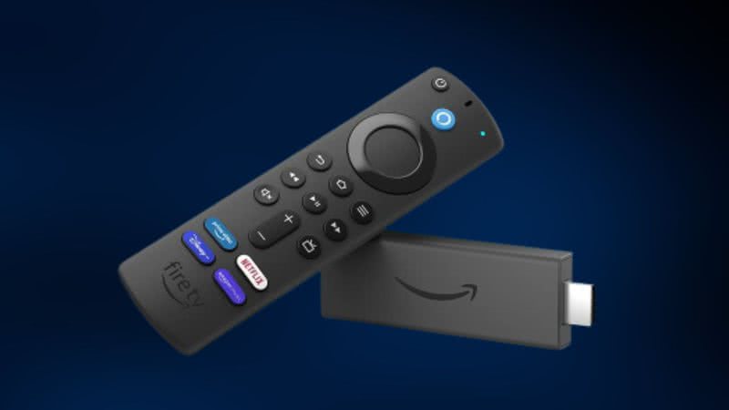 Imagem do Fire TV Stick, dispositivo da Amazon - Crédito: Reprodução / Amazon
