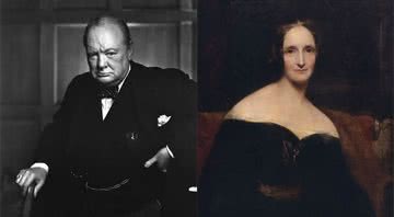 Churchill e Mary Shelley, respectivamente - Creative Commons