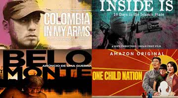 Postêrs de divulgação dos documentários disponíveis na Amazon - Reprodução/Amazon
