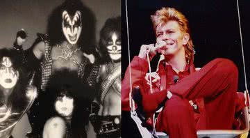 Kiss e David Bowie, respectivamente - Creative Commons