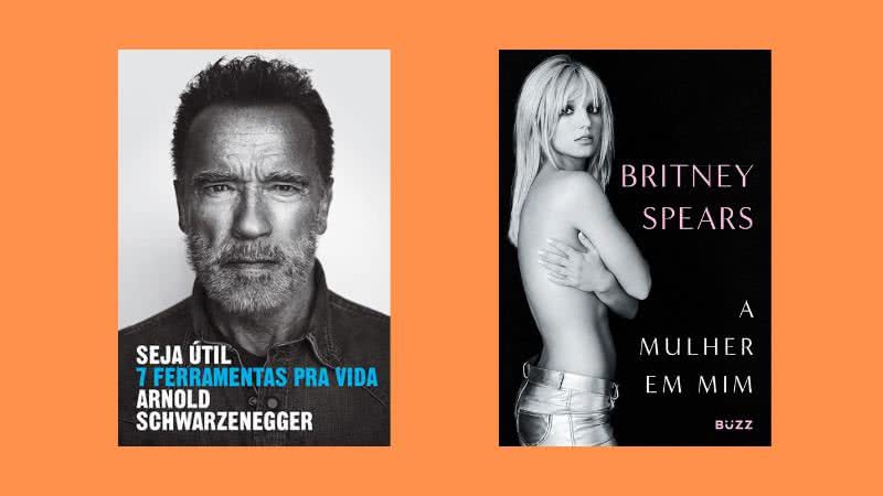 Confira obras como o novo livro de Schwarzenegger e a autobiografia de Britney Spears - Créditos: Reprodução/Amazon