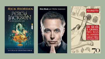Do novo livro de Percy Jackson a biografia de Elon Musk, venha conferir alguns dos grandes sucessos recentes na literatura! - Créditos: Reprodução/Amazon