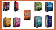Capas das obras de Agatha Christie disponíveis na Amazon - Crédito: Reprodução/HarperCollins