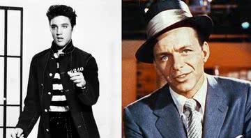 Elvis Presley e Frank Sinatra, respectivamente - Creative Commons